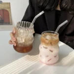 ⁦كوب مشروبات باردة – زجاج شفاف 550 مل⁩ - الصورة ⁦2⁩