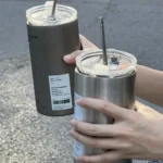 ⁦كوب حراري 600 مل – ستانلس مع قشّة⁩ - الصورة ⁦6⁩
