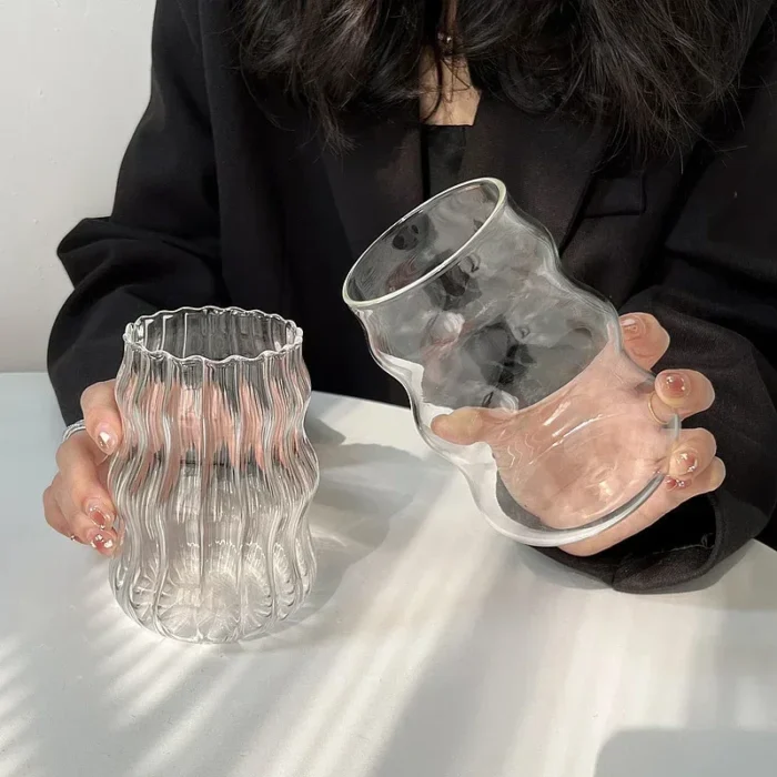 ⁦كوب مشروبات باردة – زجاج شفاف 550 مل⁩ - الصورة ⁦5⁩
