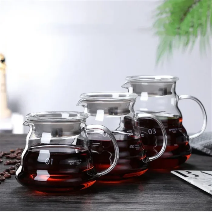 ⁦قارورة قهوة يدوية مع أغطية⁩ - الصورة ⁦3⁩